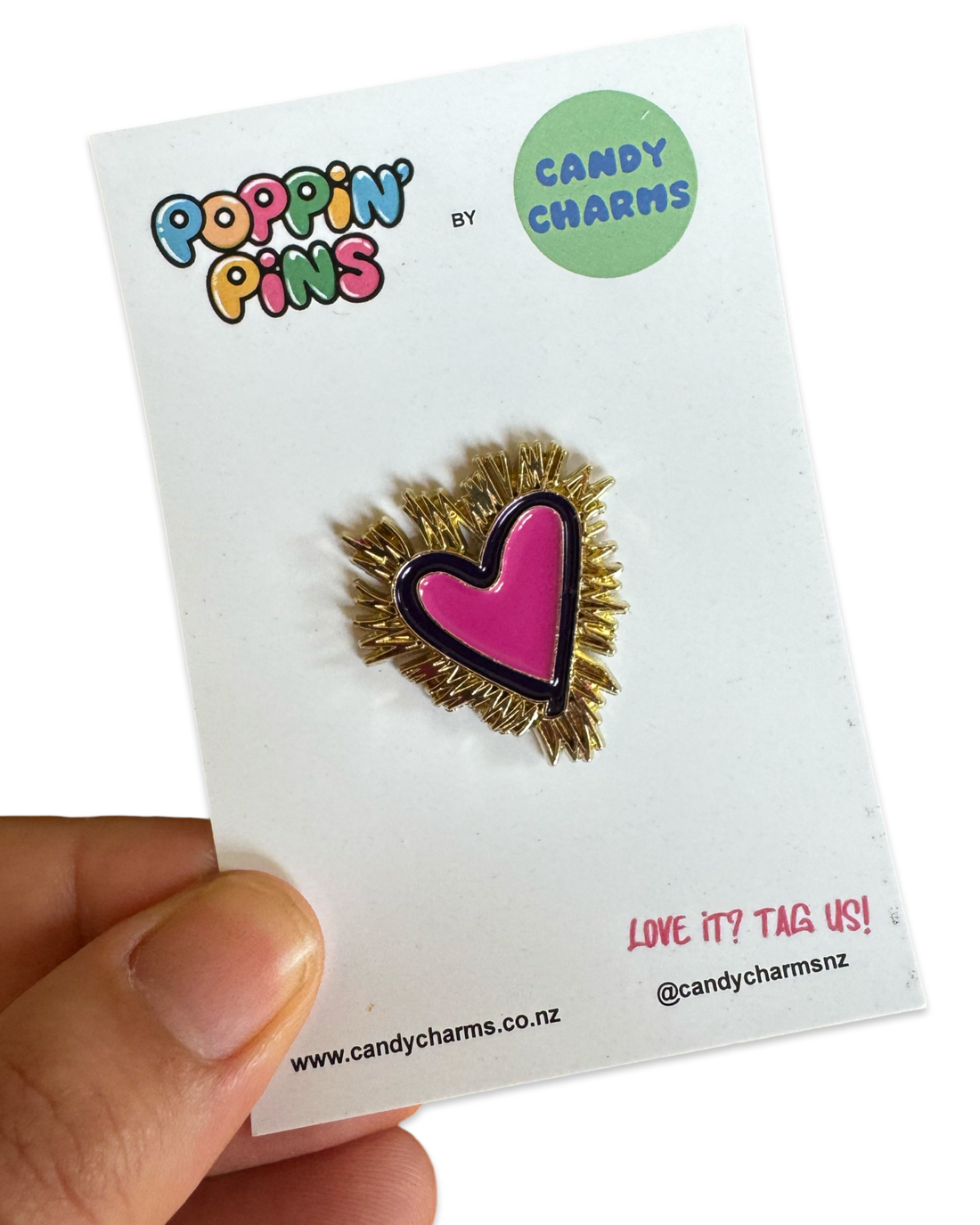 Love Heart Enamel Pin