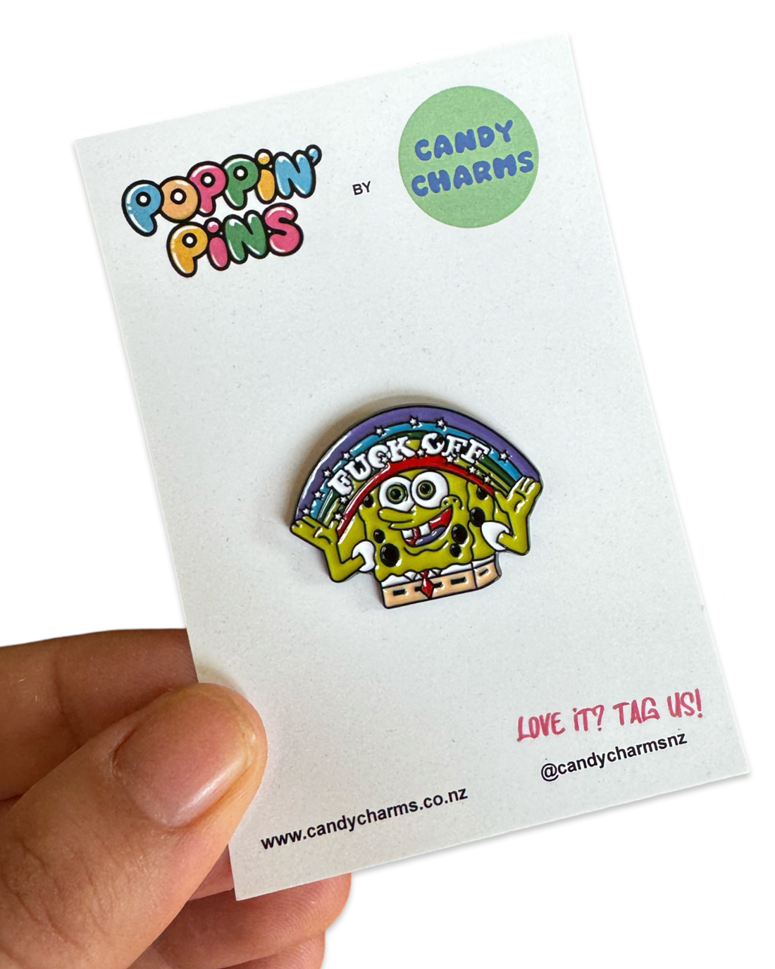 Fuck Off Spongebob Enamel Pin