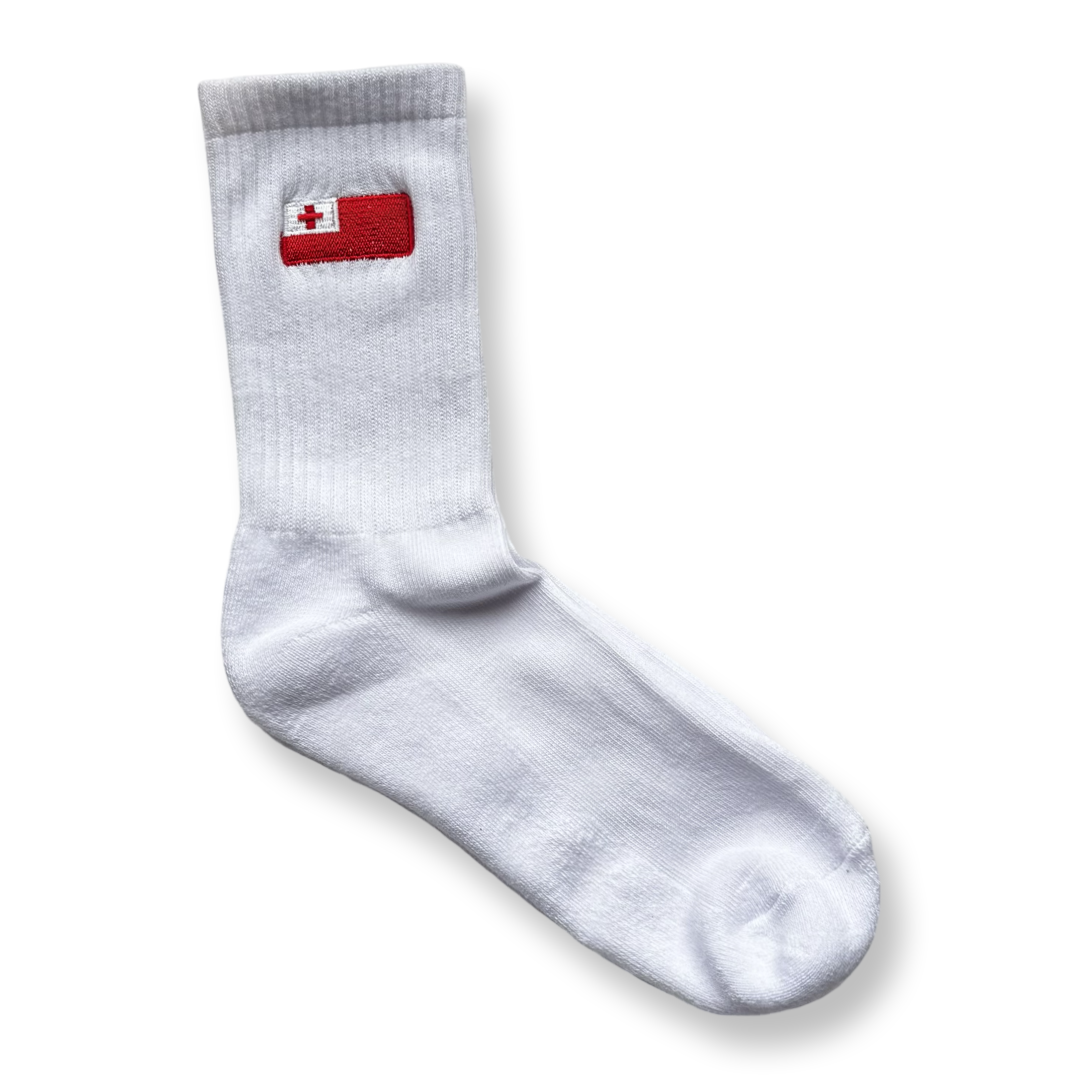 Tonga Flag Sock