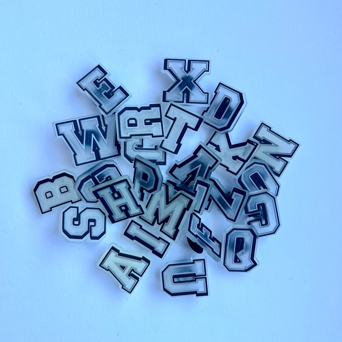 Glow In The Dark Letter Charms