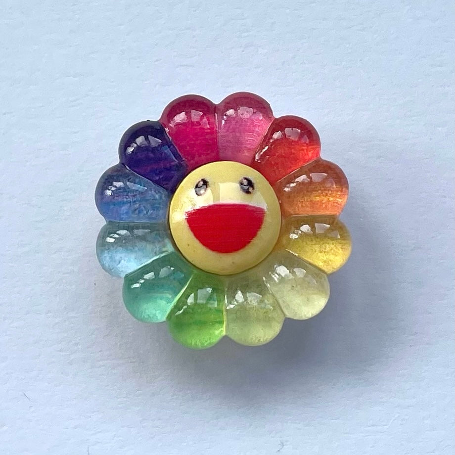 Large Rainbow Flower 3D Charm