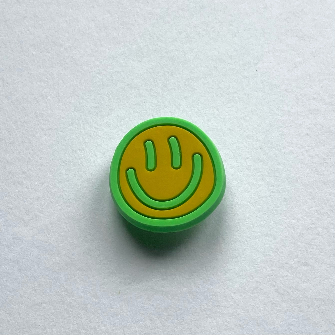 Green Smiley Face Charm