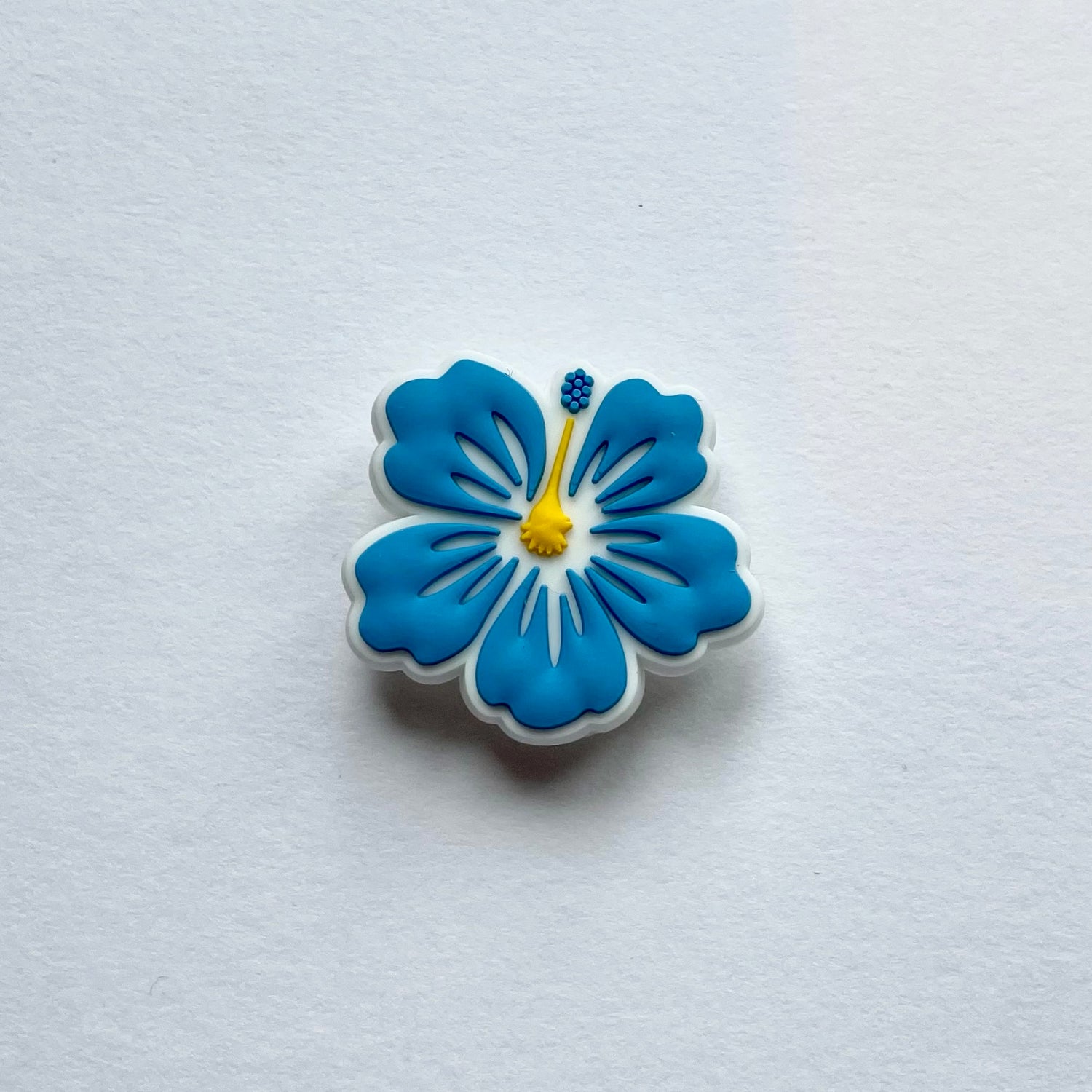 Blue Hibiscus Flower Charm