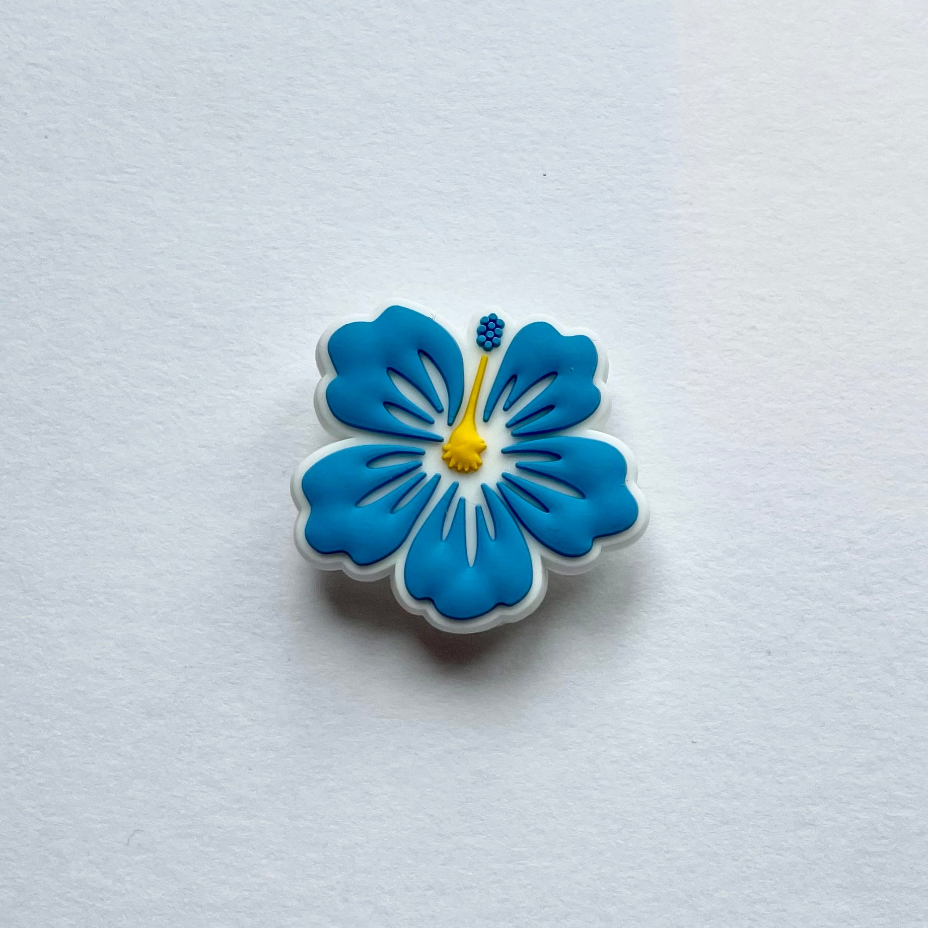 Blue Hibiscus Flower Charm