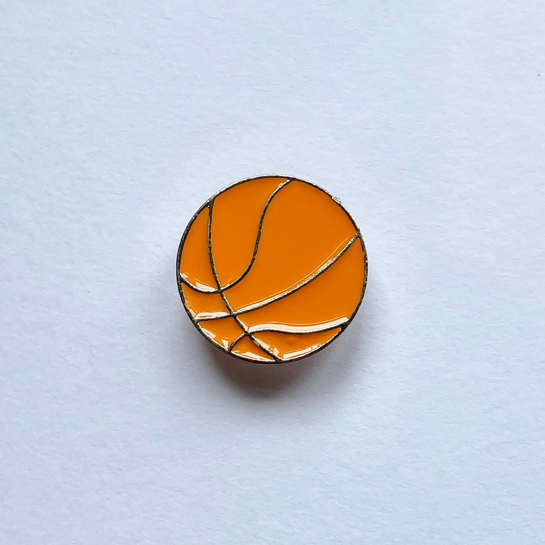 Basketball Metal Charm