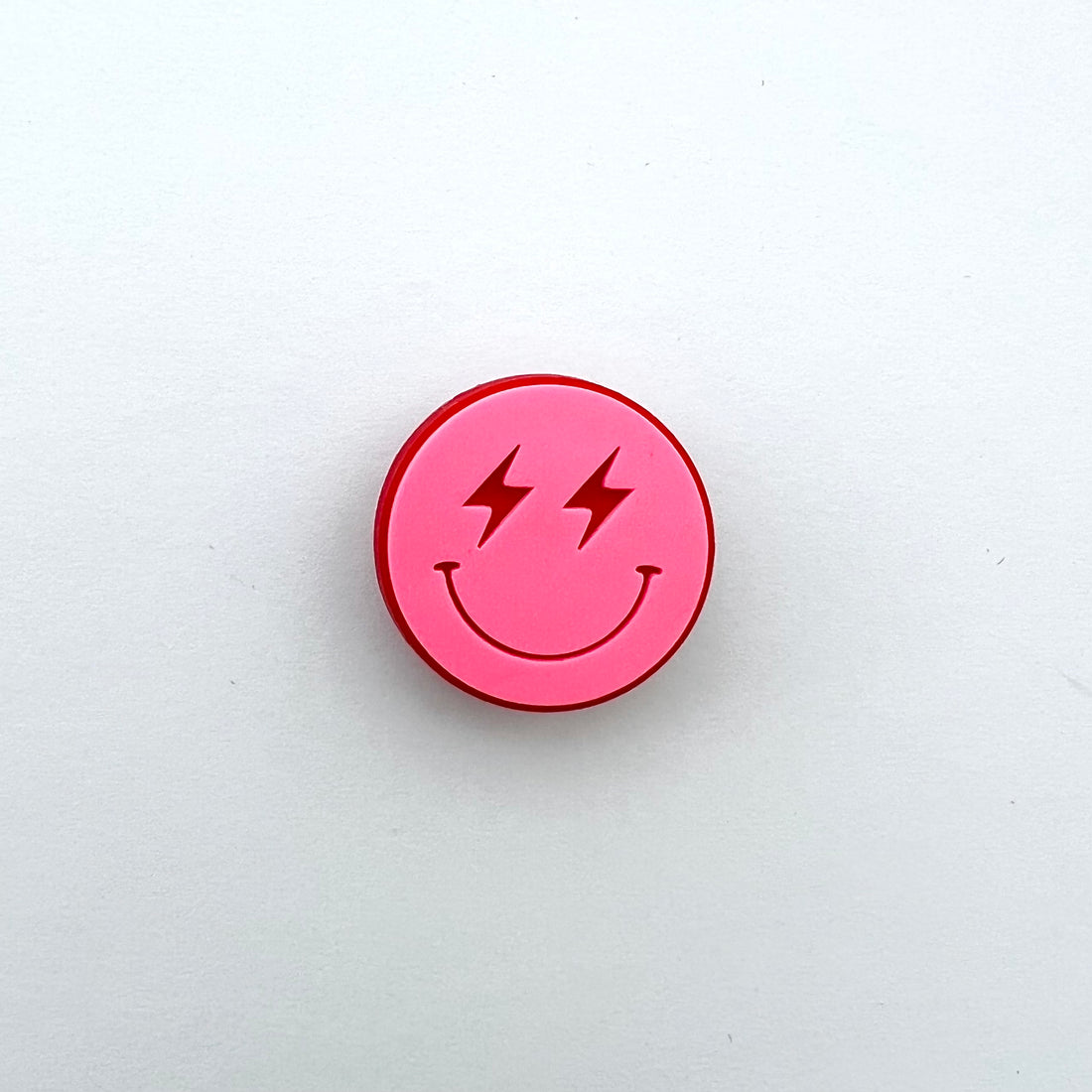 Pink Zappy Face Charm