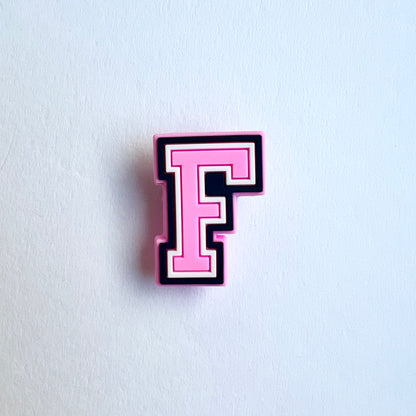 Pink Letter Charms