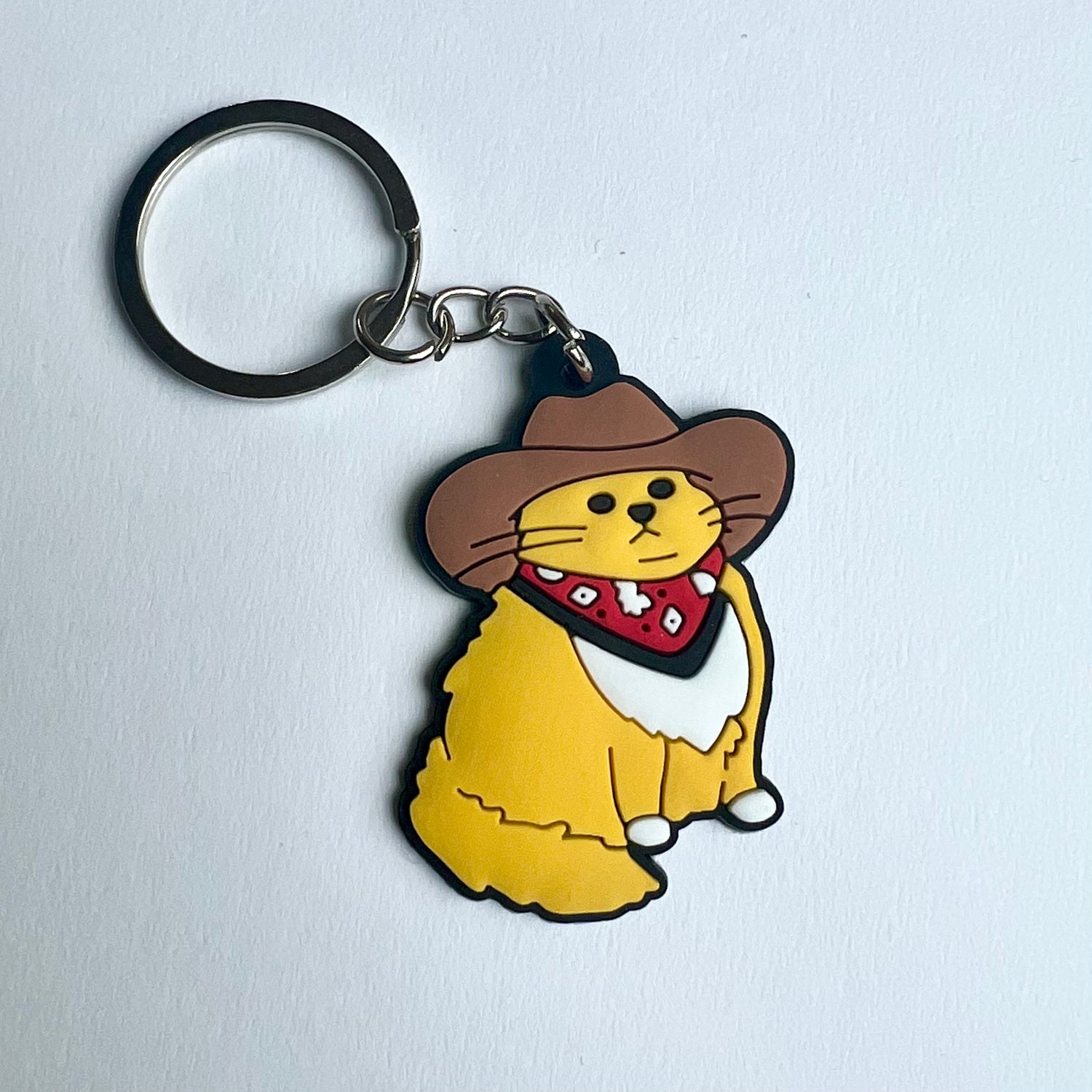 Cowboy Kitty Keyring