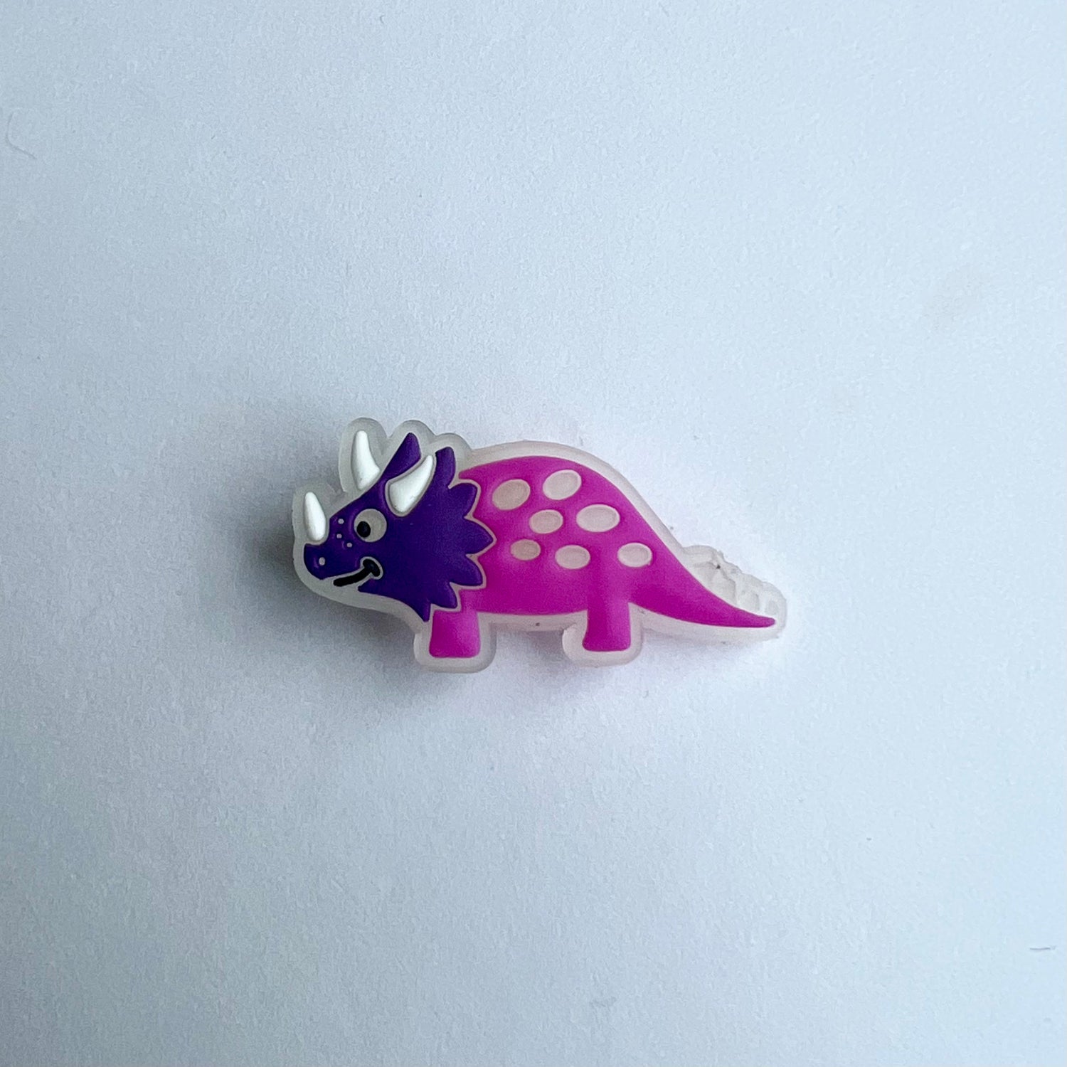 Glow in the Dark Triceratops Charm