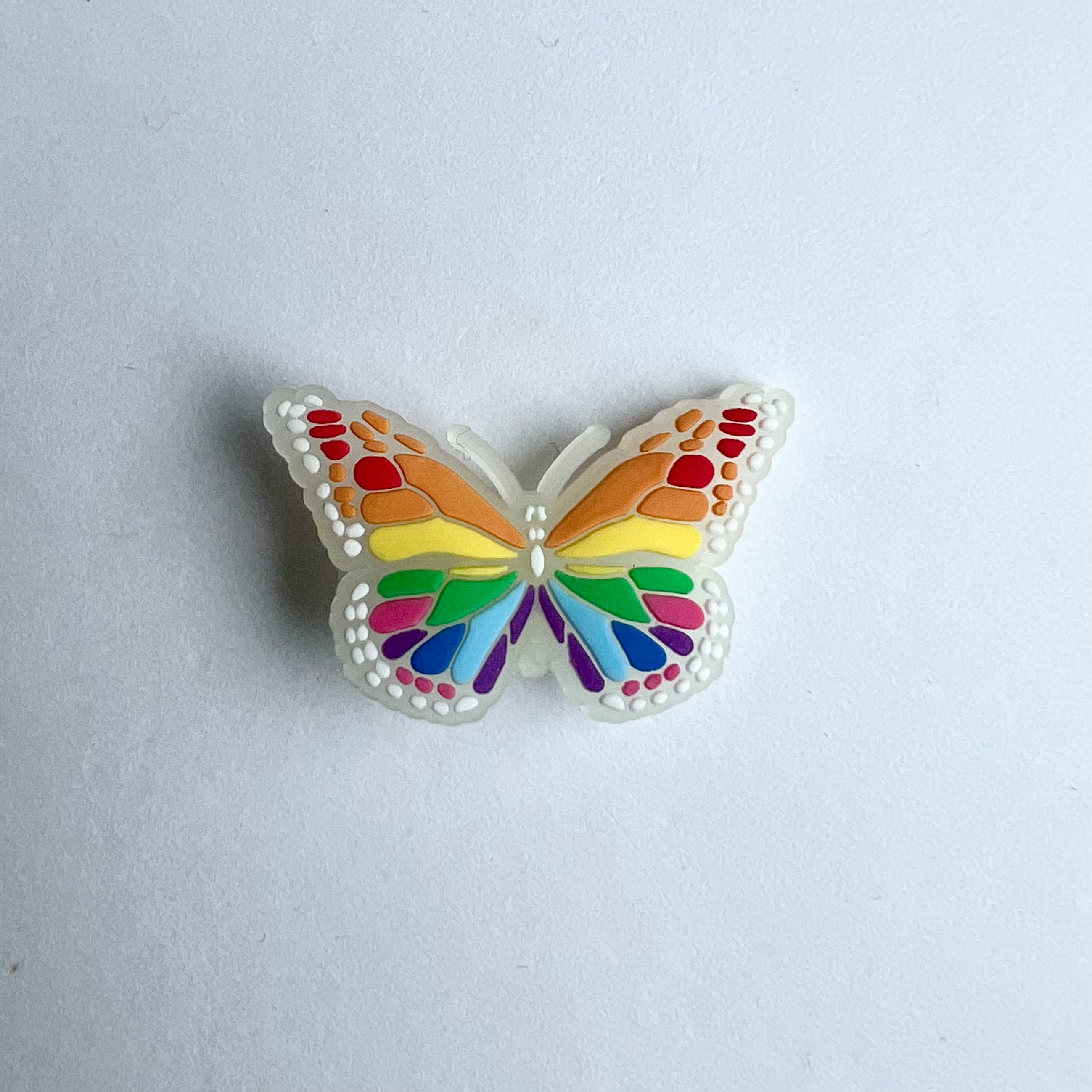 Glow in the Dark Rainbow Butterfly Charm