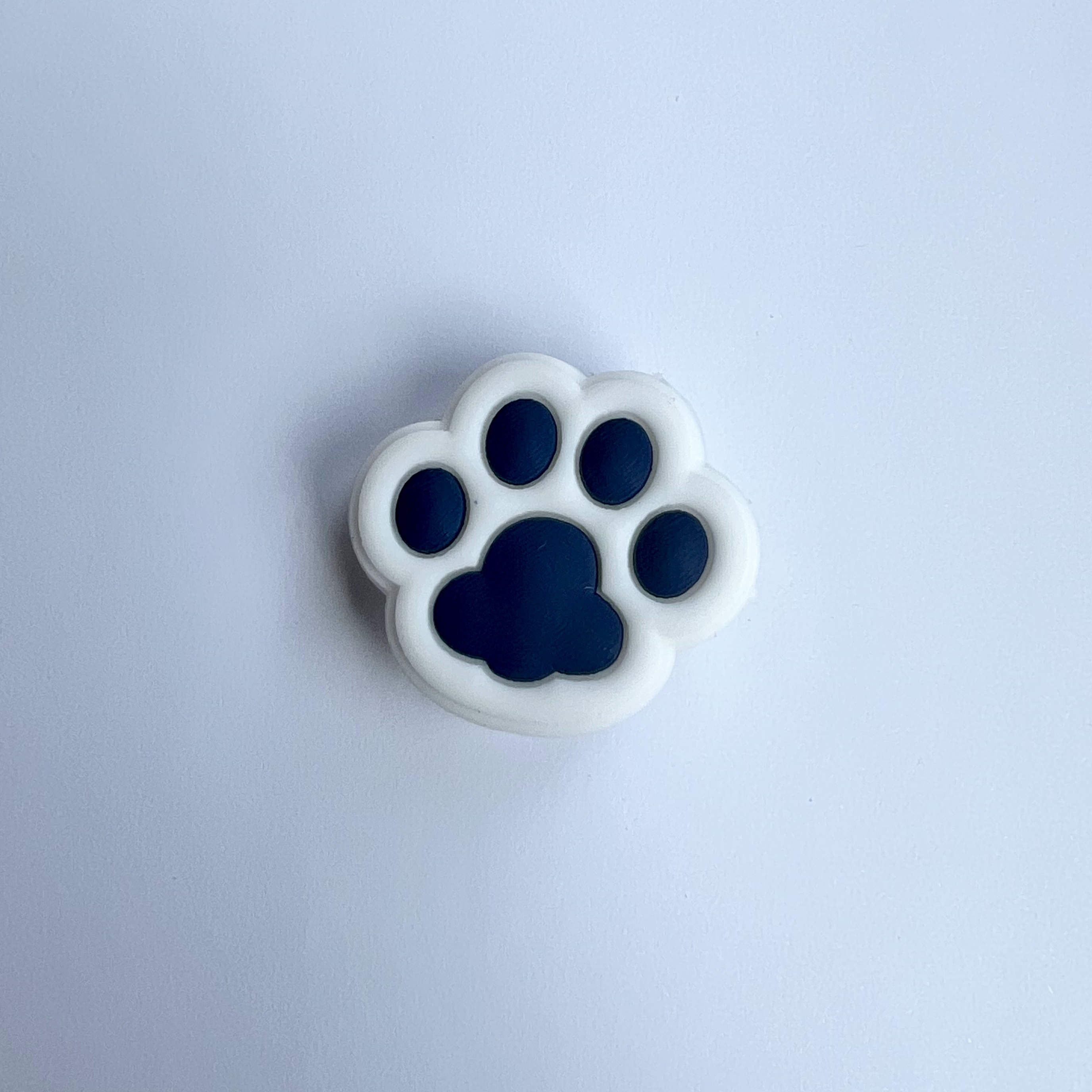 Navy Paw Print Charm