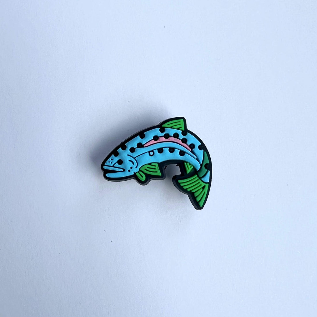 Green Spotty Fish Charm