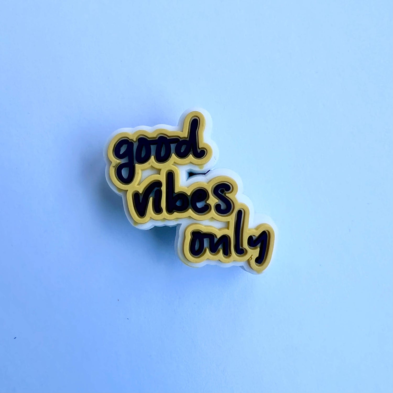 Good Vibes Only Yellow Charm