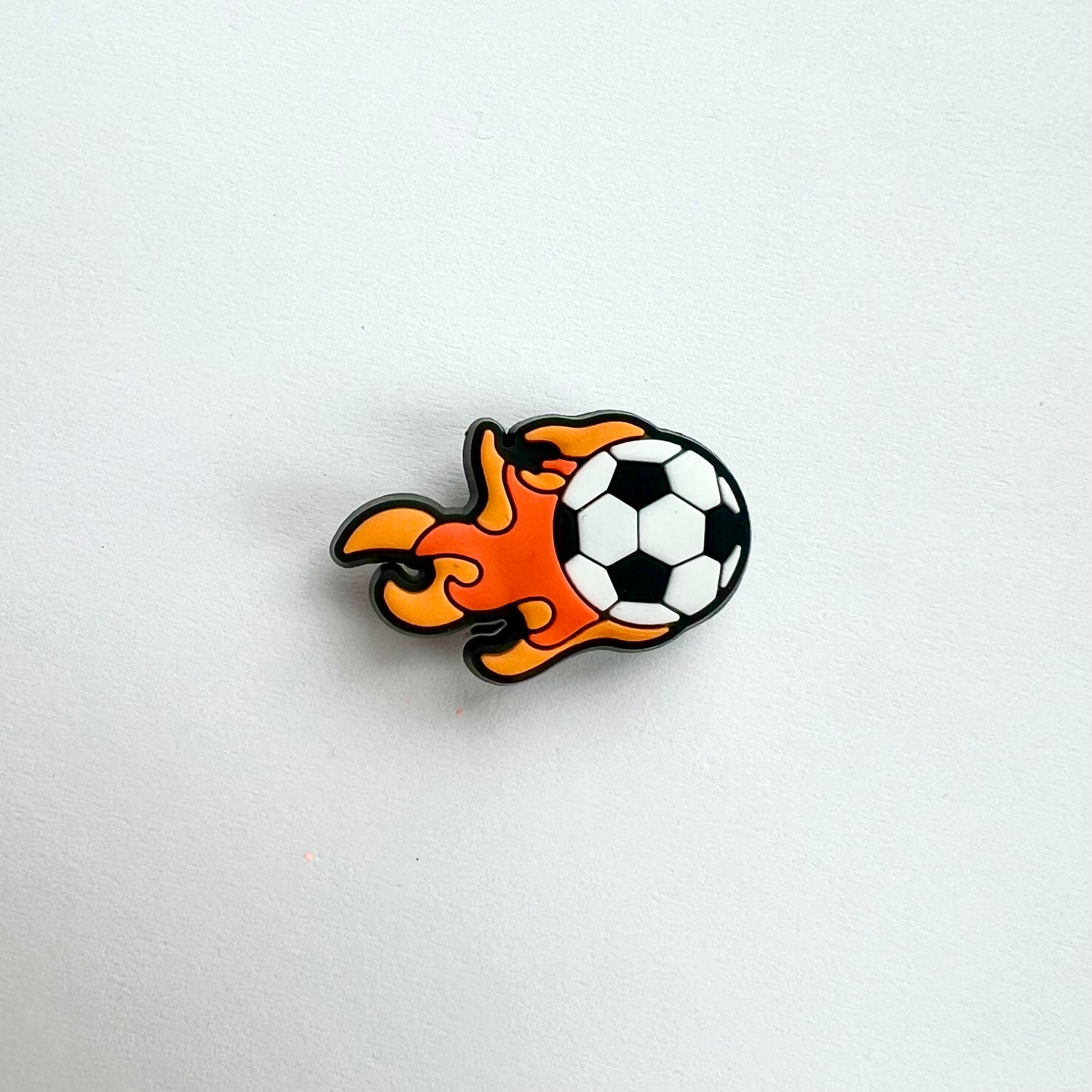 Flaming Soccer Ball Charm