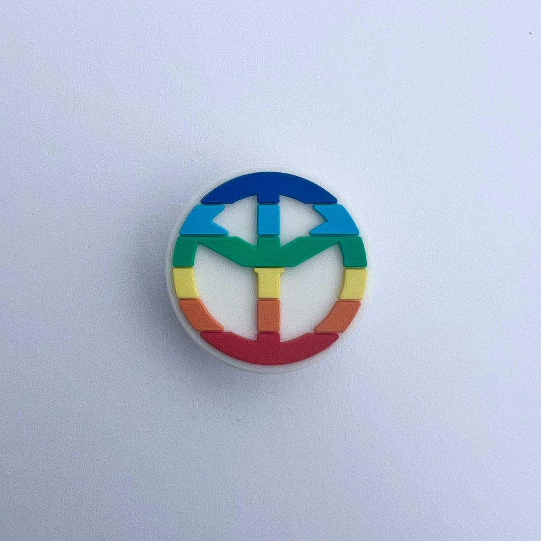 Rainbow Peace Sign Charm